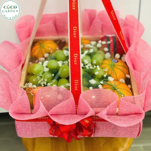 Giỏ Trái Cây Quai Xách Vuông 6