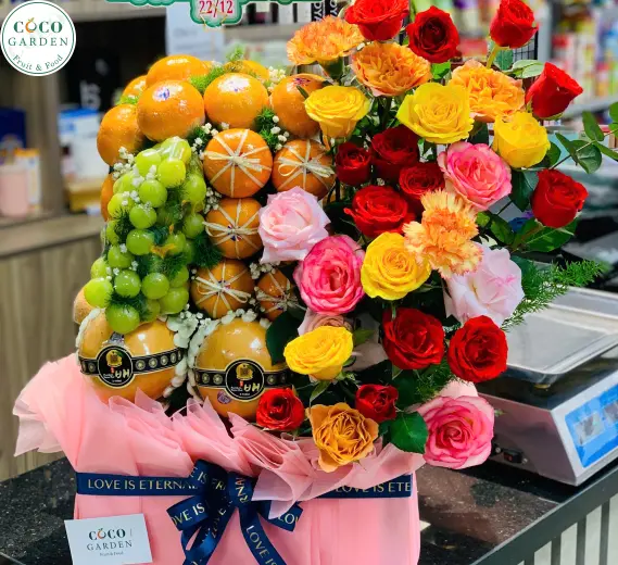 Giỏ Quà Trái Cây Quai Xách Đẹp Gọn Cao Cấp
