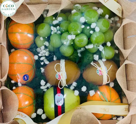 Giỏ Trái Cây Quai Xách Vuông 9
